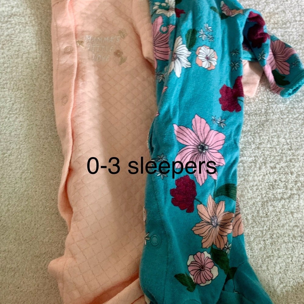 Floral Kids Pajamas Set - Peach and Teal